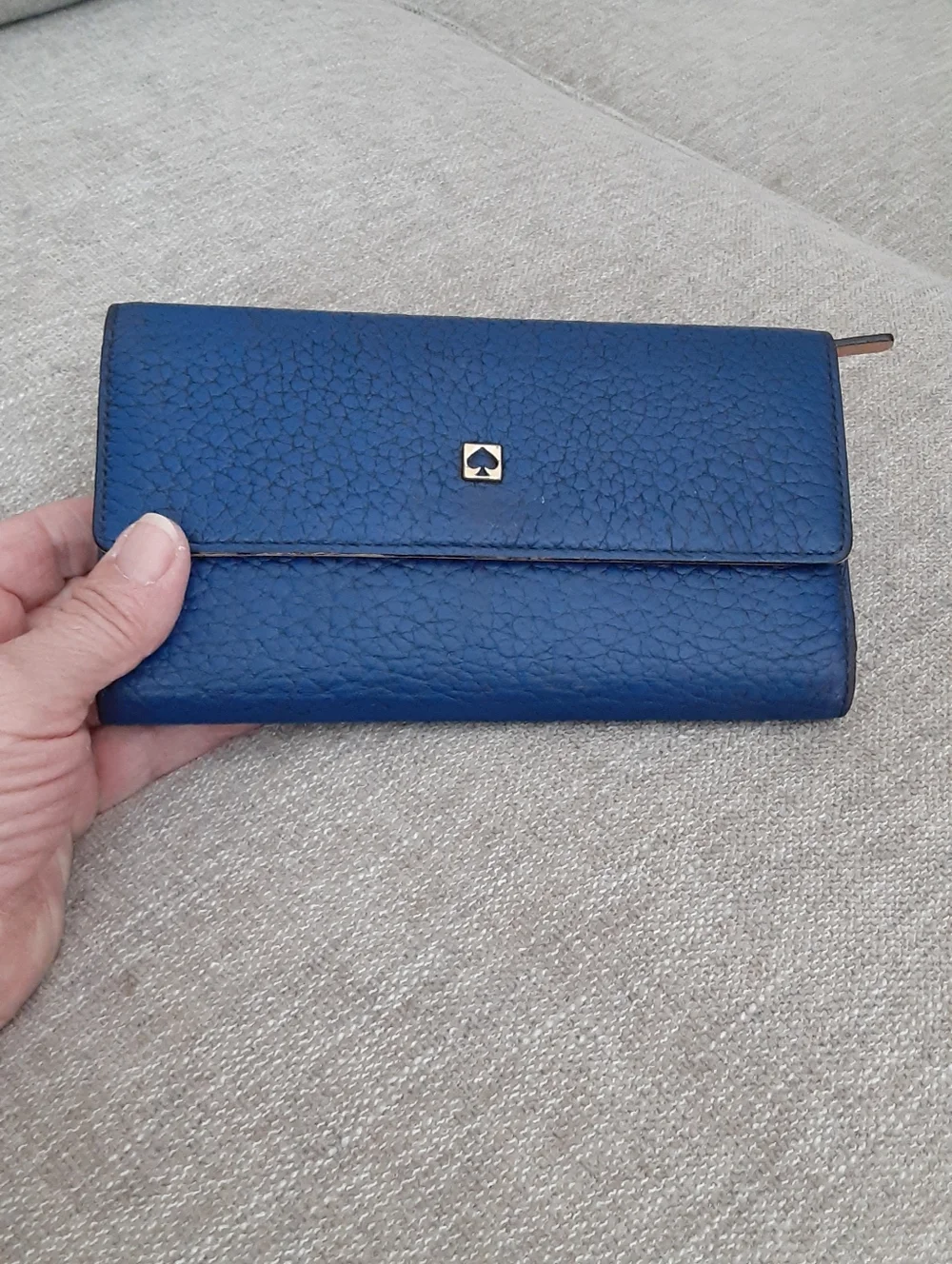 Kate Spade Blue Leather Wallet , Women's Clutch